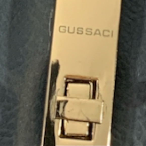 GUSSACI  Grey Shoulder Bag_ Purse Vega Leather - Picture 9 of 15